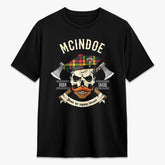 McIndoe Tartan Crest 2D T-shirt - Alba Skull Style